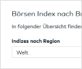 Indizes im Überblick