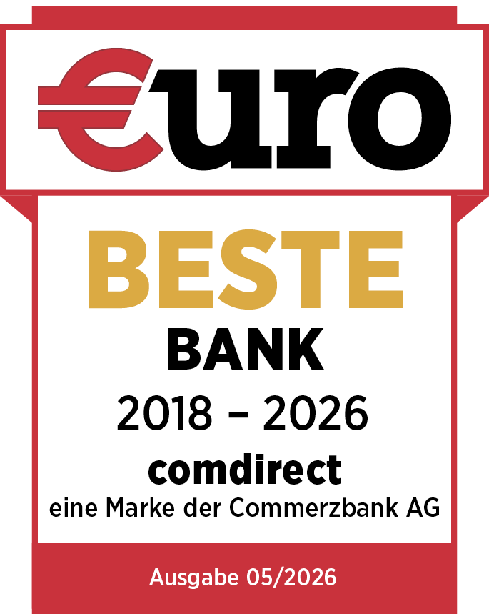 comdirect wurde vom Euro Magazin als beste Bank in Deutschland ausgezeichnet