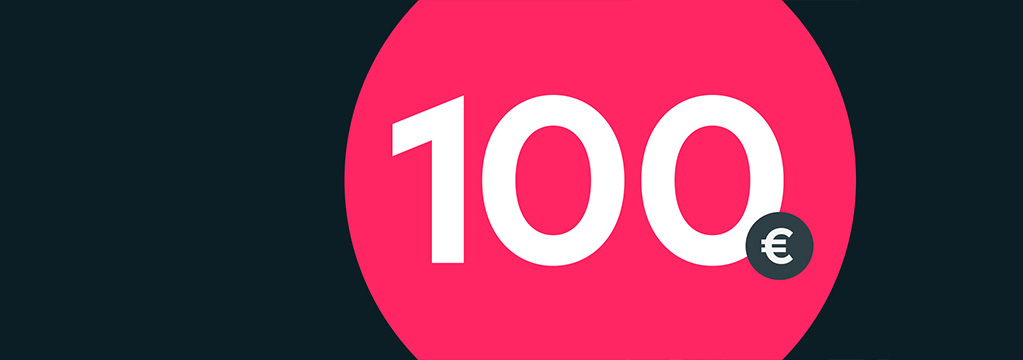 Eine Visualisierung der ausgelobten 100 Euro Prämie