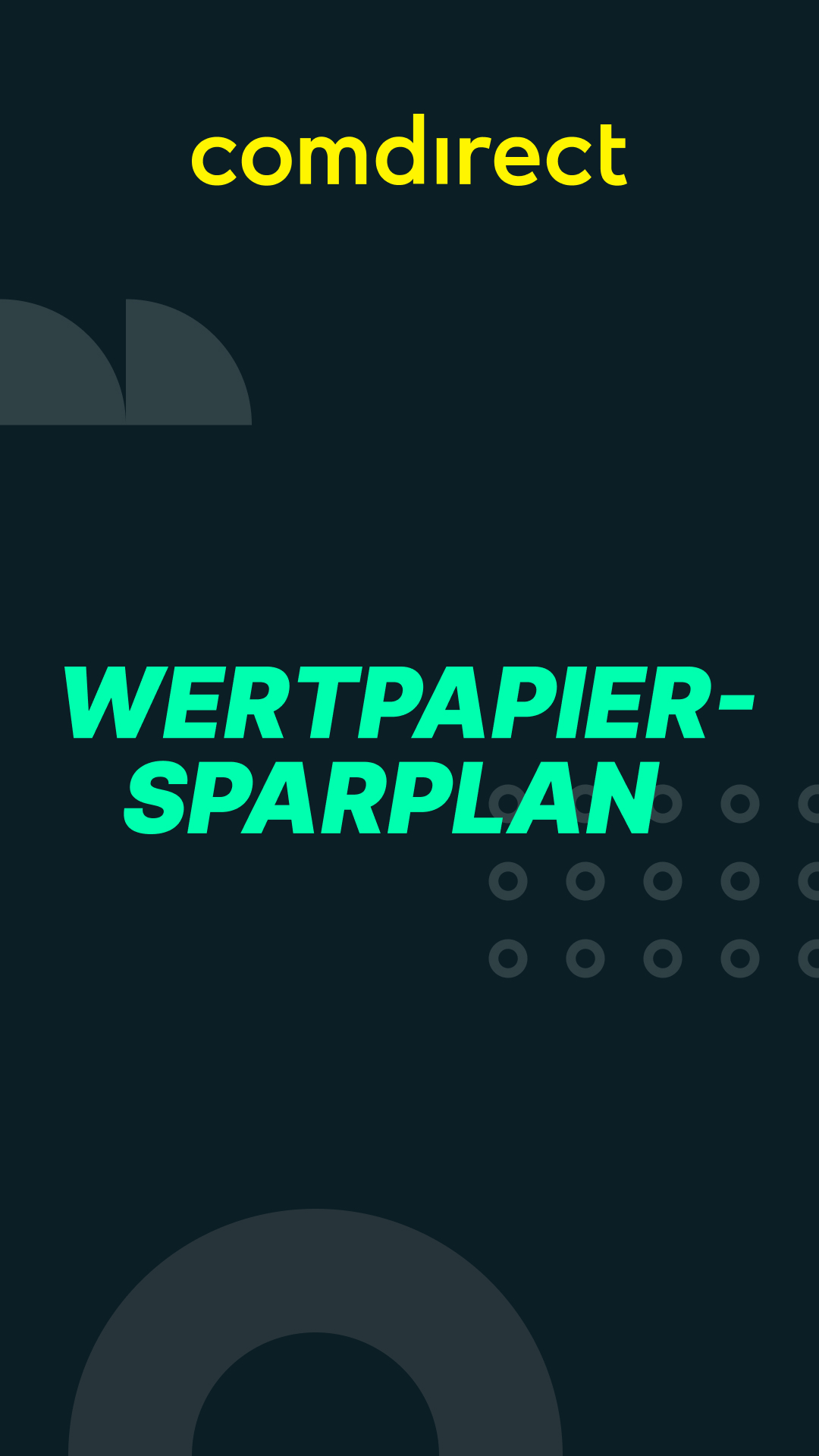 Wertpapiersparpläne ab 1 Euro Sparrate | comdirect.de
