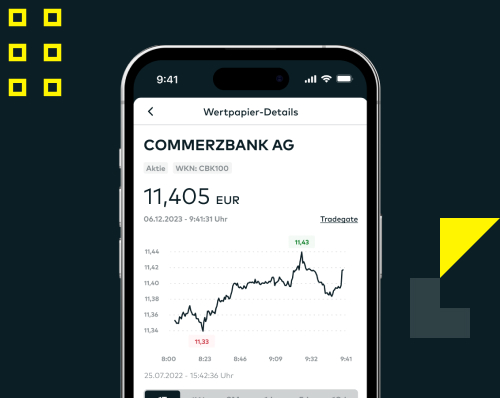 comdirect App Willkommensscreen