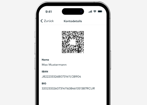 Mit der comdirect App Kontodaten einfach teilen