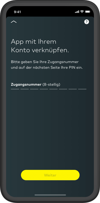 Smartphone Bildschirm zeigt Verknüpfung der App mit dem cominvest Depot.