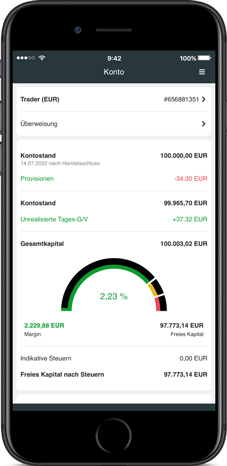 Kontakt Zugänge CFD APP